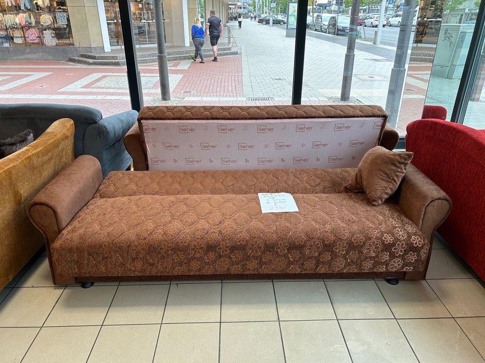 KLICK-KLACK-SOFA 3-SITZER, BRAUN, SEHER, 225x180x80cm, NEU!!! in Salzgitter