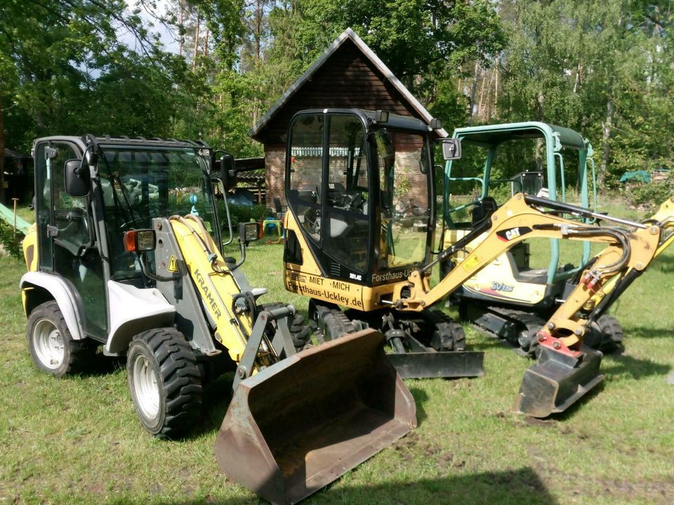 Minibagger, Radlader, Rüttelplatte mieten, leihen,  Vermietung in Königs Wusterhausen