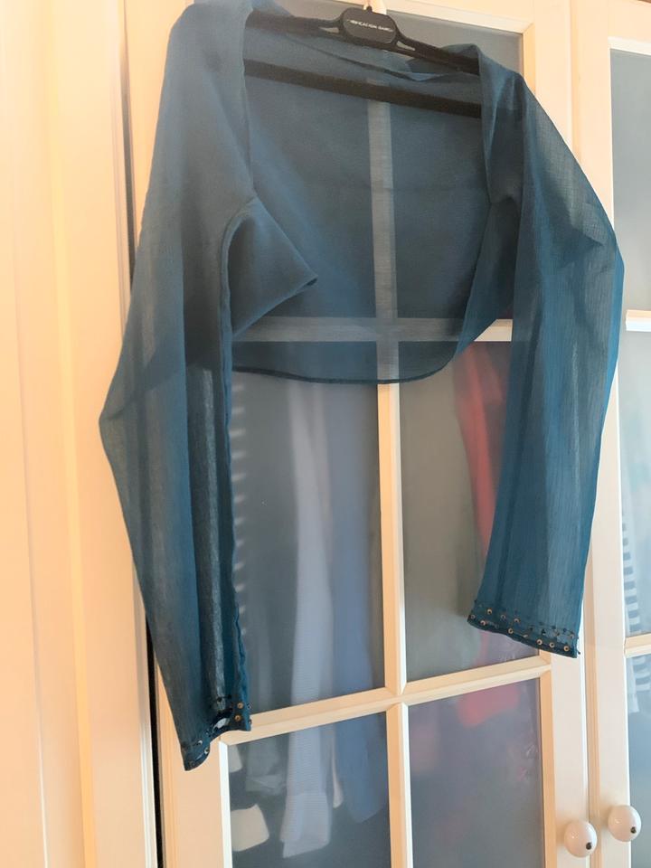 Kleid Petrol, 3 Teiler, goldene Ornamente , Hochzeit , Abendkleid in Göppingen