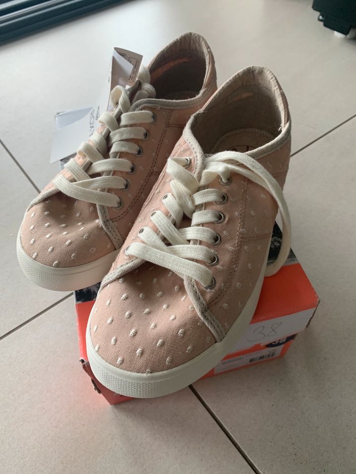 Roxy Schuhe Sneakers gr 38, Rosé mit Punkten neu m. Etikett in Lebach