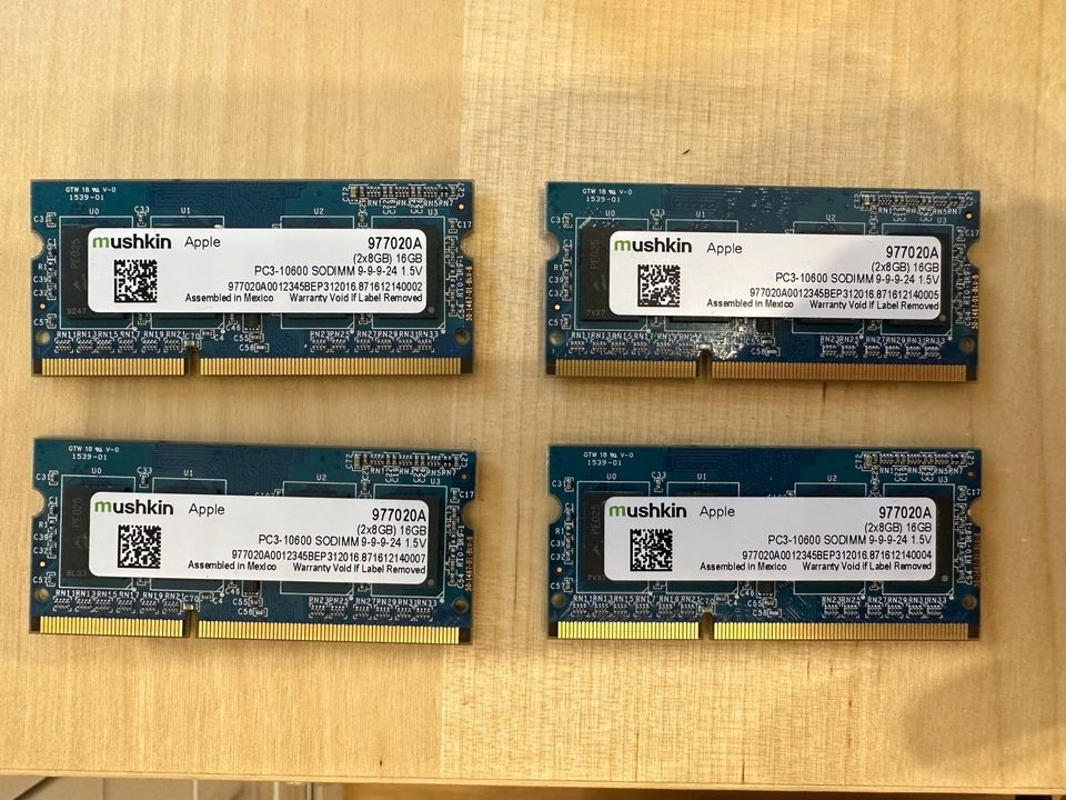 32 GB Arbeitsspeicher SO DIMM Apple Mushkin in Pohlheim