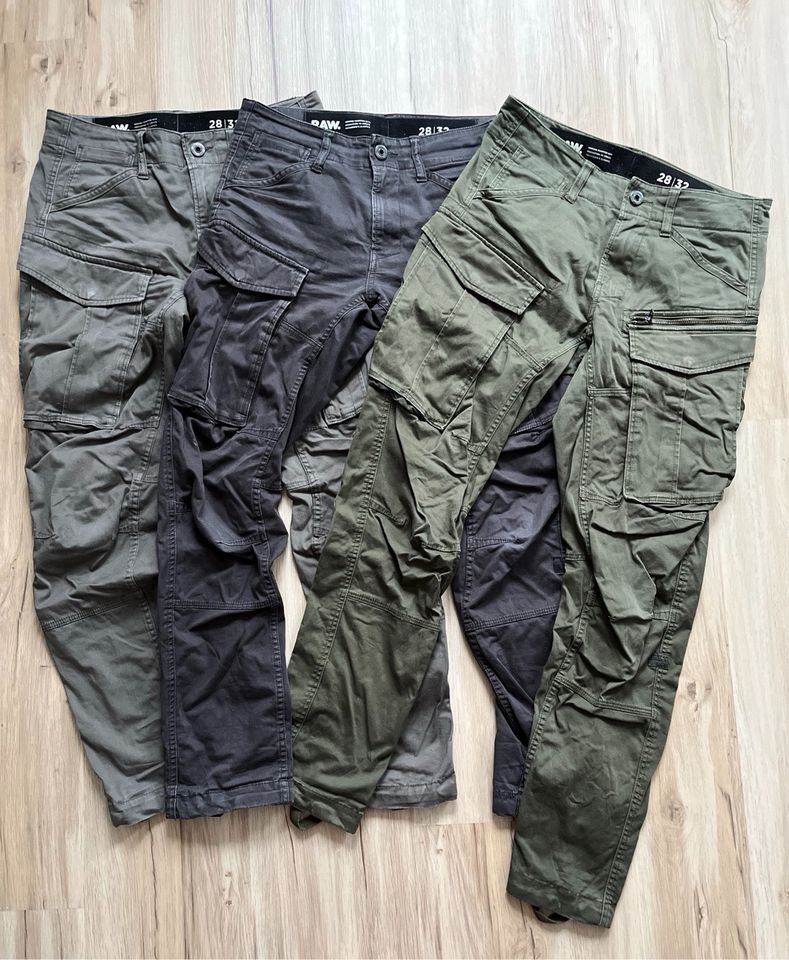 G-Star RAW Cargohosen Gr.28/32 grau/braun/olive in Gomaringen