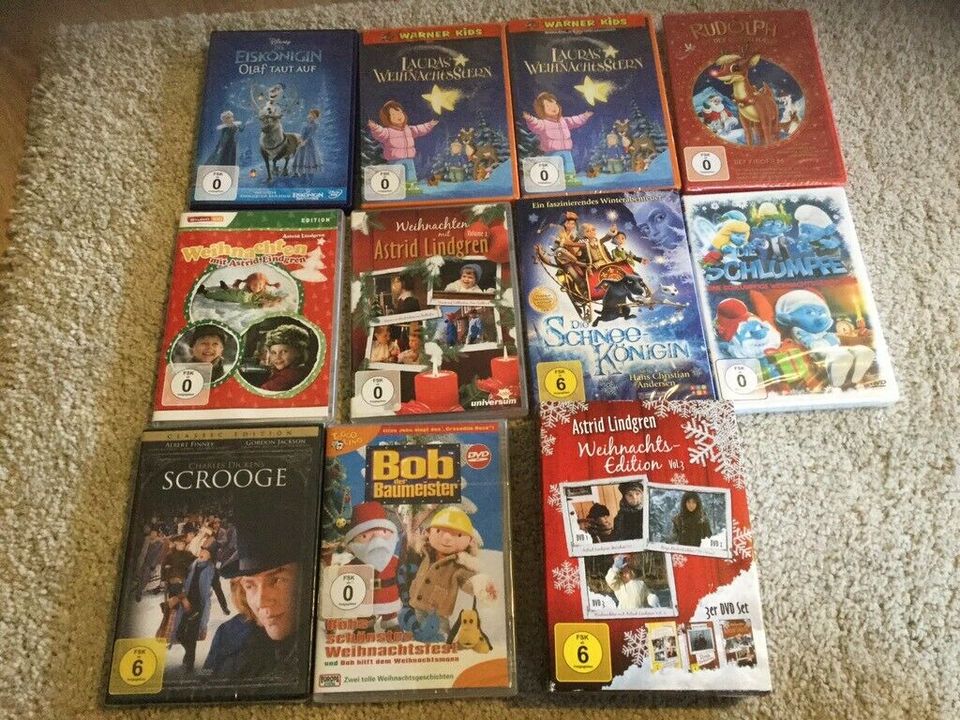 DVD Weihnachten,Kinder, neu,Olaf,Lindgren,Schneekönigin usw. in Neunkirchen a. Brand