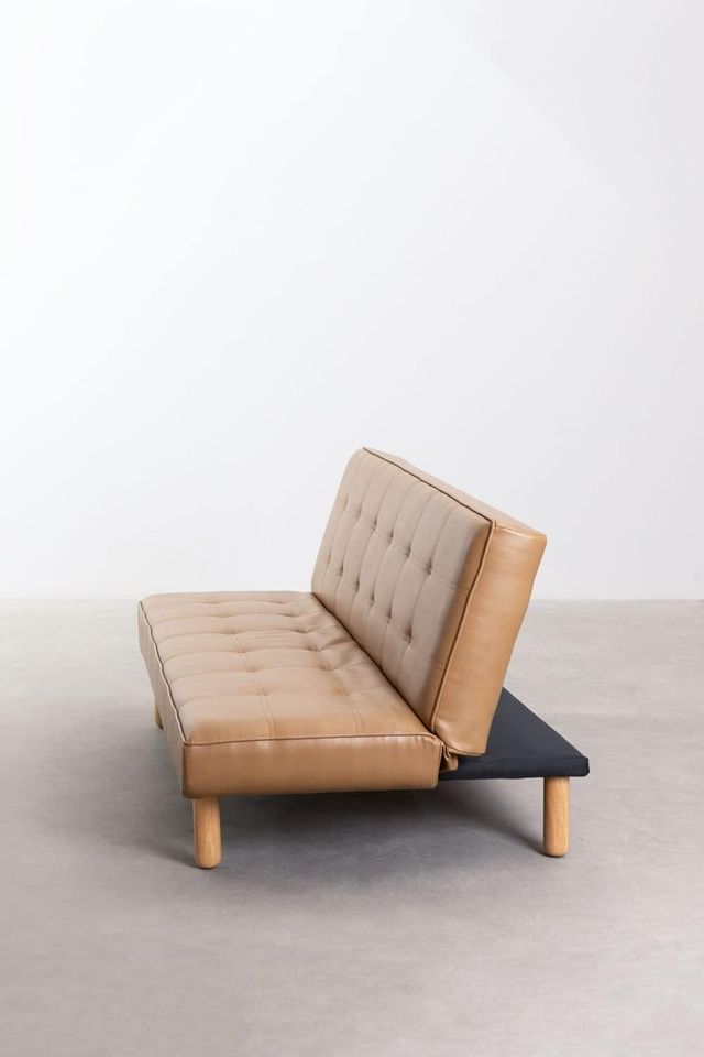 SKLUM 3-Sitzer-Schlafsofa aus Kunstleder Baxton in Bonn