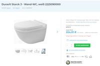 Duravit Starck 3 - Wand-WC, weiß 2225090000 Nordrhein-Westfalen - Elsdorf Vorschau