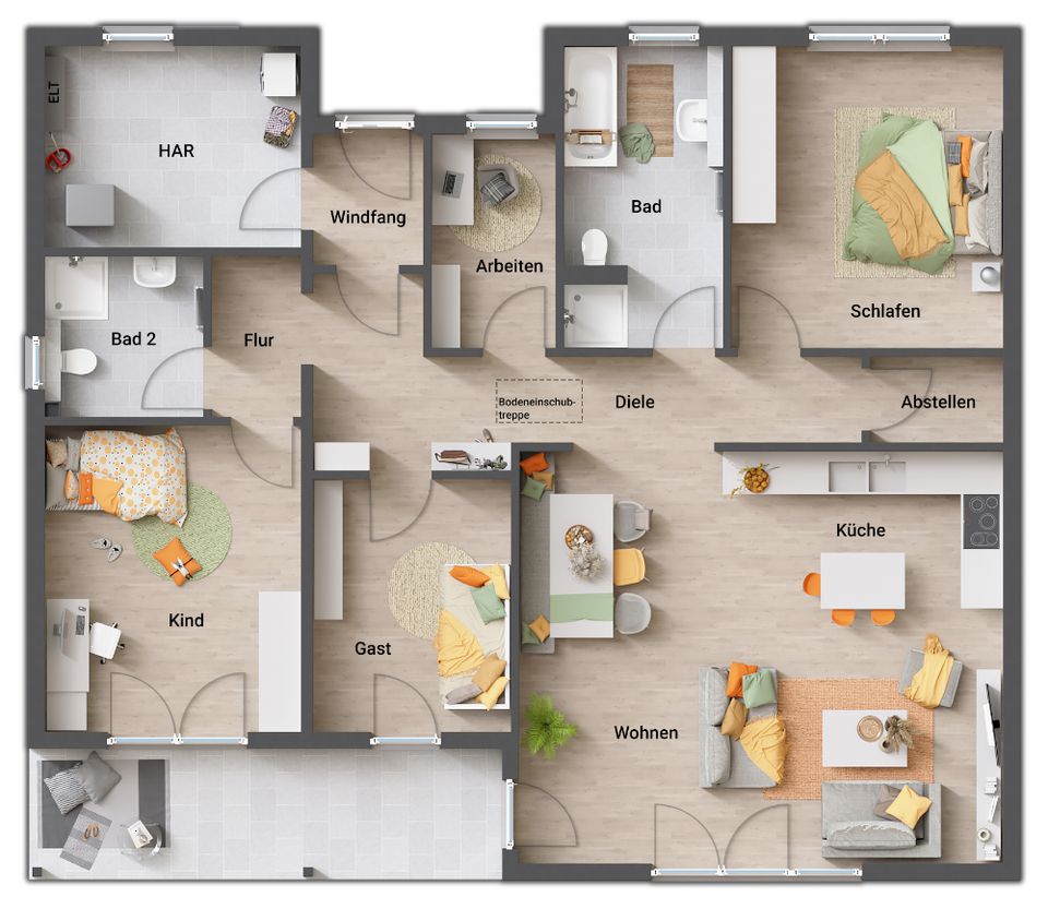 Steigende Mieten & Nebenkosten? Nein, danke! Ihr Bungalow mit hohem Komfort in Velpke OT Meinkot in Velpke