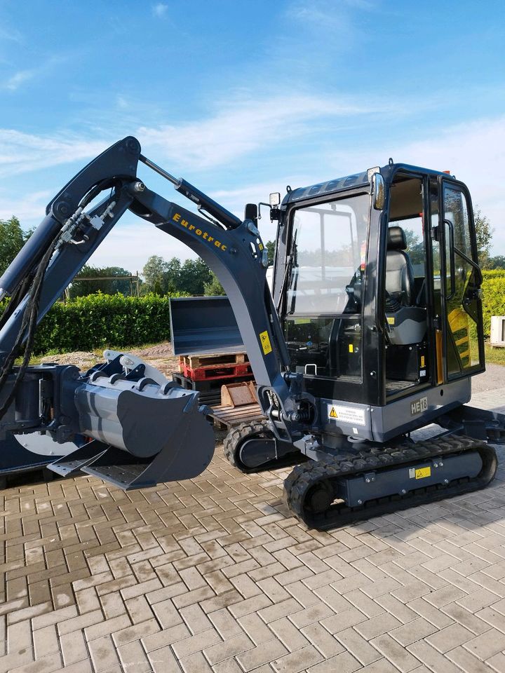 Minibagger I Eurotrac HE18CP Aktion mit Powertilt und 3 Löffel in Heemsen