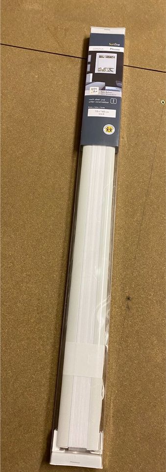Plissee weiß 70x140 cm NEU (original verpackt) in Volkmarsen