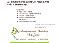 Physiotherapeut (m/w/d) in Meuselwitz/Thüringen Thüringen - Meuselwitz Vorschau