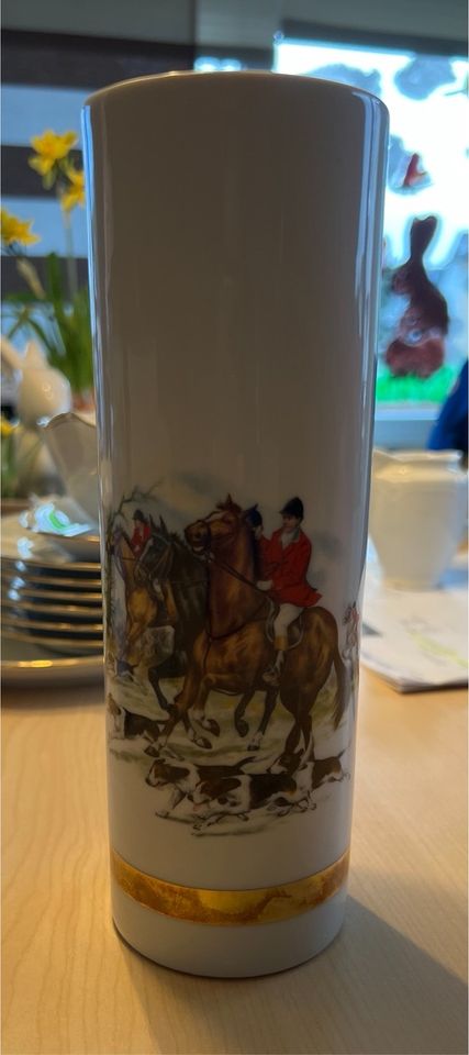 Wunsiedel Bavaria Porzellanvase Reiter in Fußgönheim