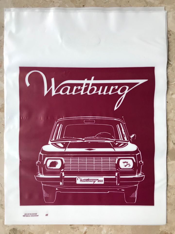 Wartburg 353 Plastiktüte neu, NOS, 1968, Tasche Tragetasche DDR in Duisburg