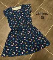 Lamino Kleid 128 dunkelblau Schmetterlinge Schleswig-Holstein - Tangstedt  Vorschau