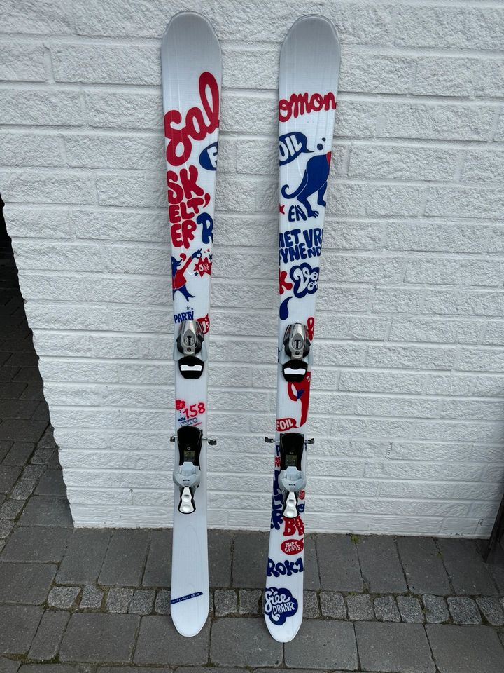 Salomon Twin Tip Ski 158cm weiß in Lastrup