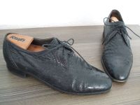 Straußenleder Schuhe Gr. 41,5 schwarz Made in Italy Niedersachsen - Celle Vorschau
