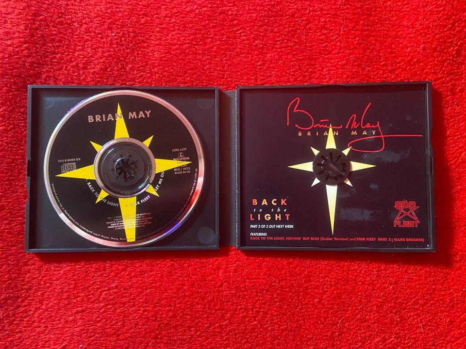 BRIAN MAY Back To The Light Limited Edition Star Fleet Part 1 CD in Döbeln