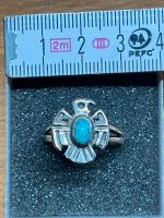 Indianerschmuck Silber Türkis Ring Adler 18,5mm Durchmesser  4g Bayern - Himmelstadt Vorschau