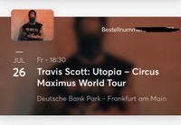 Travis Scott Frankfurt Golden Circle Tickets 170€ Innenstadt - Köln Altstadt Vorschau