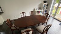 Hepplewhite Tisch (antik,massiv) mit 6 neu gepolsterten Stühlen Niedersachsen - Buchholz in der Nordheide Vorschau