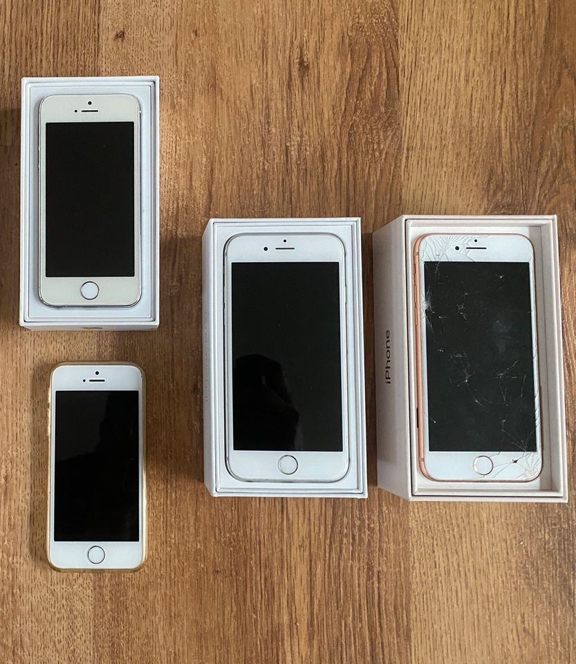 4x Apple iPhone 8 64GB 6S 32GB 5S ab 29€ weiß schwarz silber rose in Ahrensburg