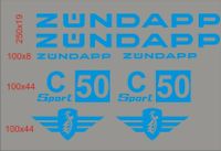 8x Zündapp C 50 sport aufkleber set Nr.211 Berlin - Neukölln Vorschau