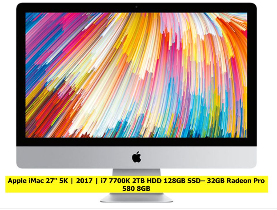 Apple iMac 27" 5K | 2017 | i7 Quad 4,2 – 2 TB HDD 128GB SSD – 32G in Berlin