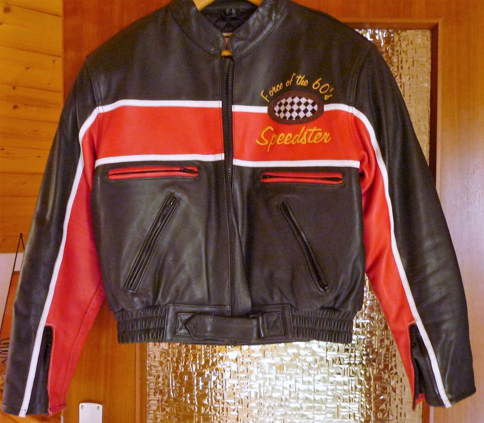 Motorrad Leder Jacke 60´s  Speedster  NEUwertig Gr.52 in Gröbenzell