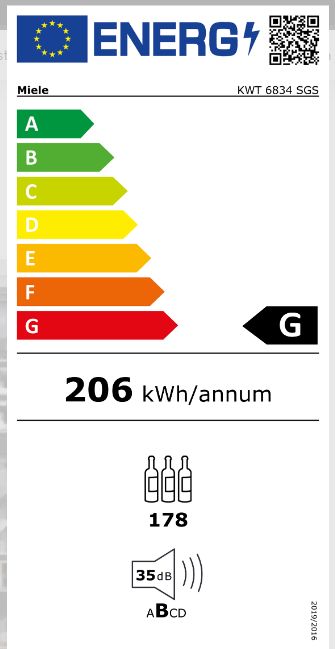 Miele Stand-Weintemperierschrank mit FlexiFrame KWT 6834 SGS in München