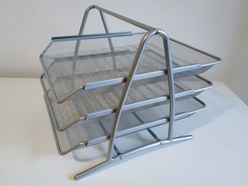 Ikea ?? Briefablage Dokumentenablage Papier Organizer silber in Gilching