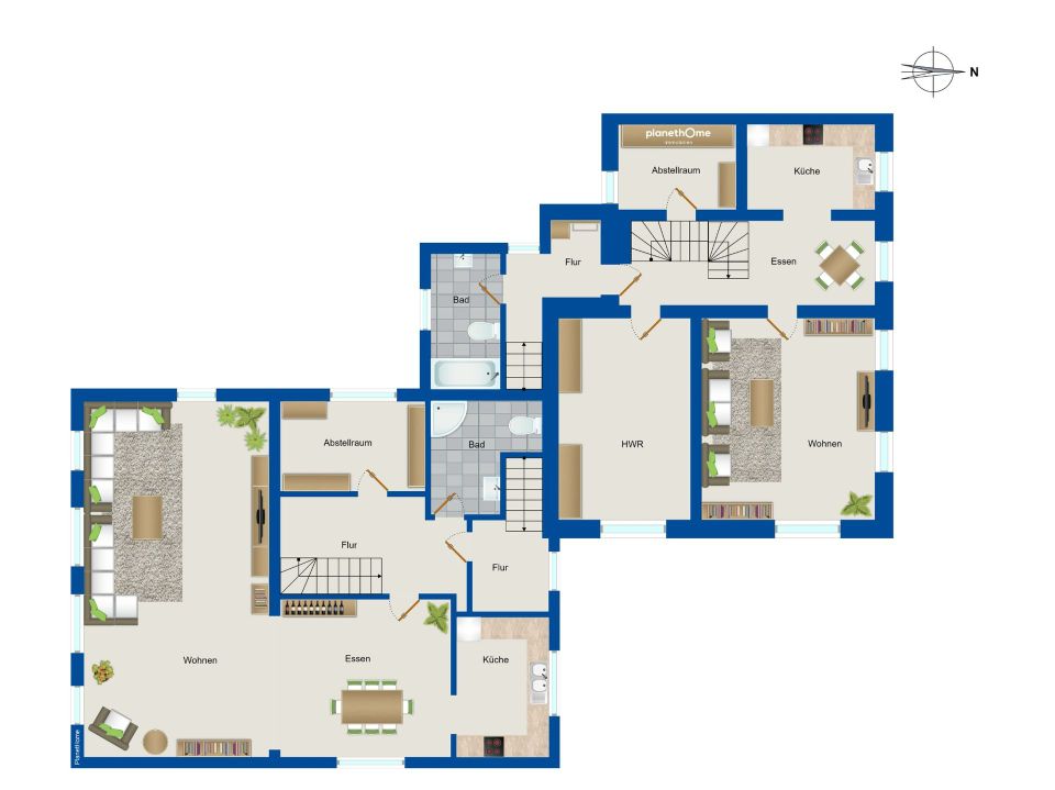 Ein Traumhaus für Individualisten: luxuriöses Wohnen für Großfamilien mit Gewerbeeinheit in Tittling in Tittling