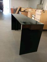 Hochtisch Tisch Schwarz Hochglanz mit Glasplatte 220x70x110 cm Hessen - Friedrichsdorf Vorschau