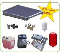 Solarthermie Komplettpaket, Solaranlage Warmwasser, Flachdach Brandenburg - Pinnow (bei Angermünde) Vorschau