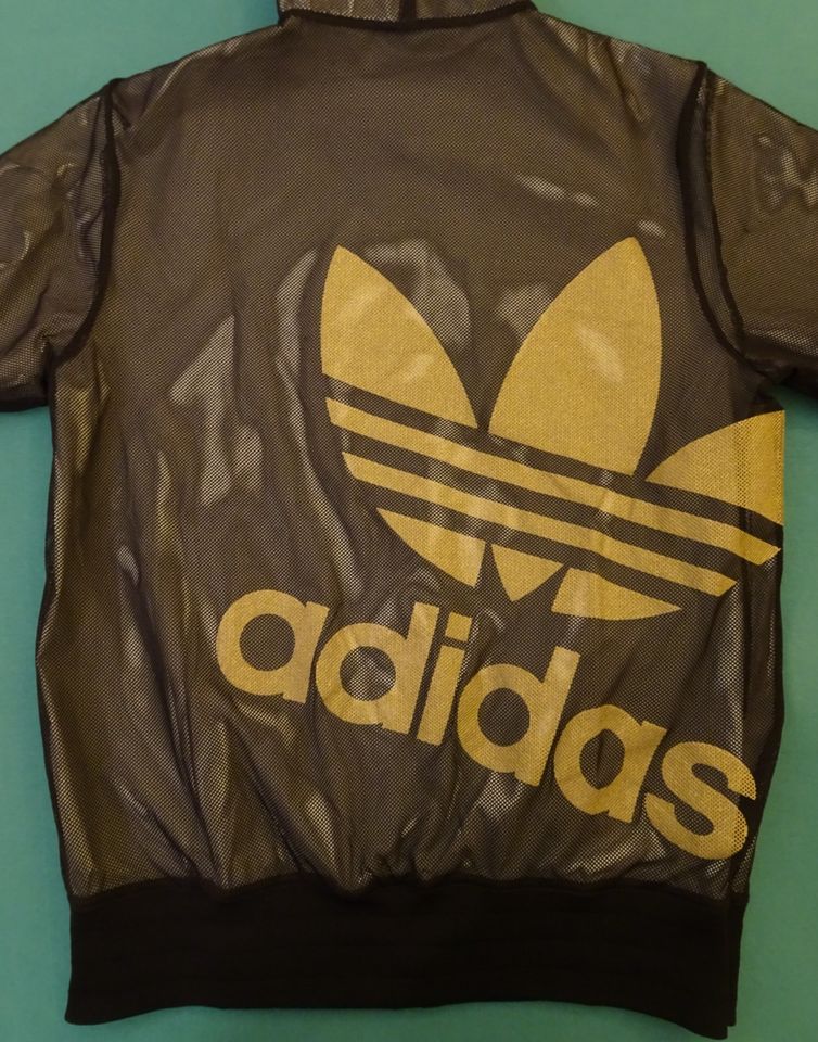 wie NEU Selten ADIDAS Originals Firebird Regen Wende Jacke Gold in Berlin