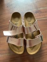 Birkenstock 38 schmal metallic Cooper Kupfer Arizona Hessen - Hainburg Vorschau