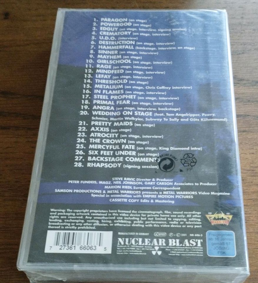 Wacken 1999 (VHS) mit Mercyful Fate, Axxis, U.D.O., Rage, usw. in Aurich