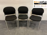 ❗️5x Drabert Vierfuß Schwarz ohne Lehne Konferenzstuhl Stapelstuhl Bürostuhl Büro Besprechungsstuhl Sitzungsstuhl Besucherstuhl Eventstühle Möbel Design Stühle Hochwertig Büromöbel Pausenstühle Bequem Hessen - Linden Vorschau