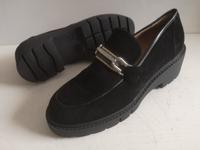 Damen Schuhe Slipper Loafers UNISA Gr 39 schwarz Leder Duisburg - Friemersheim Vorschau