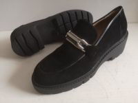 Damen Schuhe Slipper Loafers UNISA Gr 39 schwarz Leder Duisburg - Friemersheim Vorschau