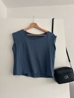 Blaues top Basic ärmellos Crop Lockerer Fall H&M XS Uni schlicht Berlin - Tempelhof Vorschau