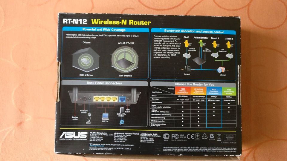 ASUS RT-N12E N300 Router in Duisburg