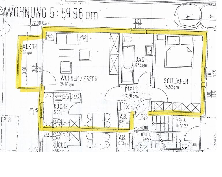 Schöne 2 Zimmer Wohnung Nähe Kurpark mit Stellplatz in Bad Salzuflen