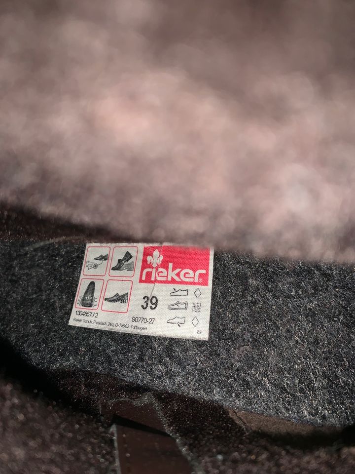 „Rieker“ Stiefeletten in braun (Gr.39): 20€! in Dormagen