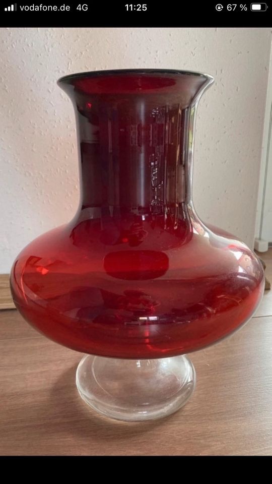 Glasvase Vase Vintage in Rostock