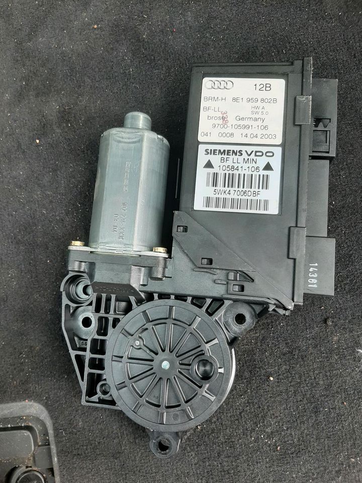 Audi A4 S4 B6 B7 8E Fenstermotor fensterheber Vorne Re oder Li in Herten