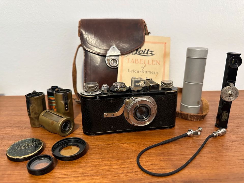 Leica I Model A Set ca. 1930 #48319 inkl. Tasche und Zubehör in Berlin