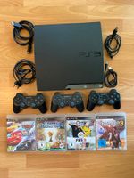 PlayStation 3 Slim mit 3 Controllern und 4 Spielen Nordrhein-Westfalen - Düren Vorschau