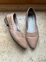 Rieker Gr. 38 Damen beige Slipper Ballerinas Halbschuhe Leder Schleswig-Holstein - Lübeck Vorschau