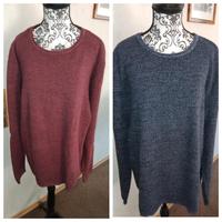 2 Baumwoll Frühjahr Pulli Gr.XL v Manguun  blau+ Beere Rheinland-Pfalz - Worms Vorschau