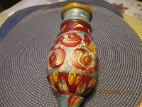 Vintage Holz Wand Vase mit Bauernmalerei Bayern - Eschau Vorschau