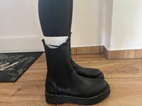 schwarze Stiefel mit Reißverschluss, gefüttert Berlin - Neukölln Vorschau