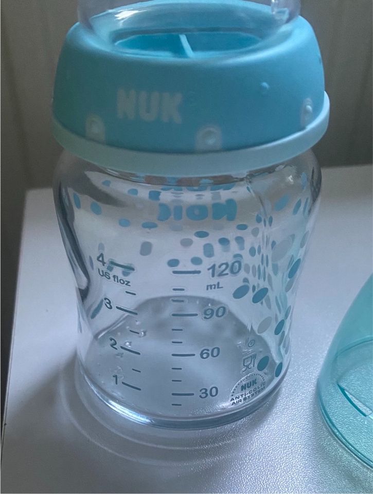 NUK Babyflasche aus Glas - 120ml - unbenutzt - blau in Schwerin